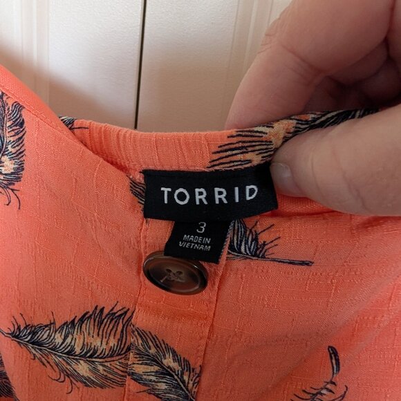 TORRID Cross Hatch Pinafore Midi Dress SIZE 3 - Picture 4 of 4